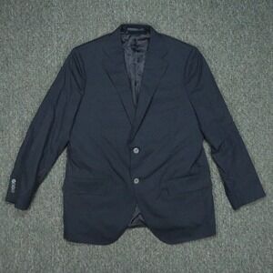 Proper Cloth Blazer Mens 42R Blue Wool Made To Measure Custom Stretch